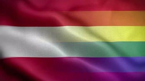 Realistic Waving Pride Flag Animation for Diversity and Inclusion