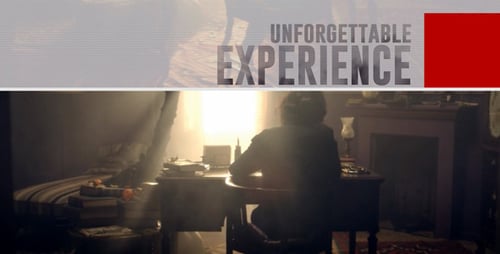 Dramatic Action Movie Trailer with Glitch Reveals and Bold Typography