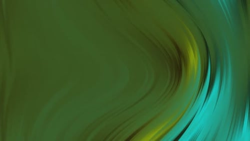 Animated Abstract Fluid Background with Green and Blue Swirls
