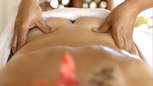 Professional Back Massage At Beauty Spa