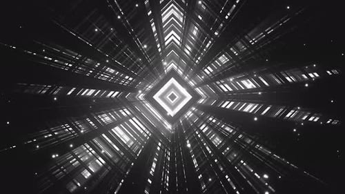 Abstract Geometric Light Rays Tunnel Loop