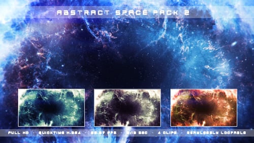 Abstract Space Nebula Dynamic Background