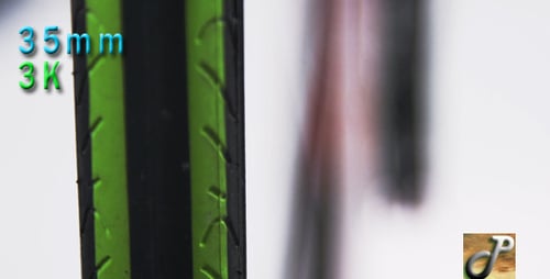 Wheel And Derailleur Of Bicycle In Motion