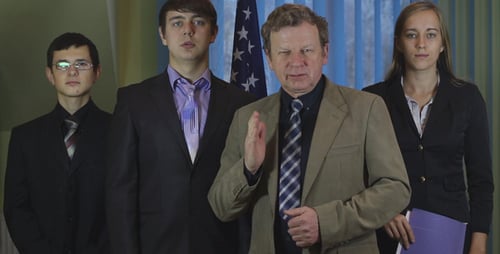 Amerikanisches Geschäftsteam