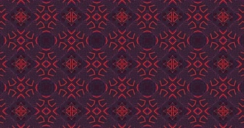 Seamless Loop Neon Geometric Pattern Background