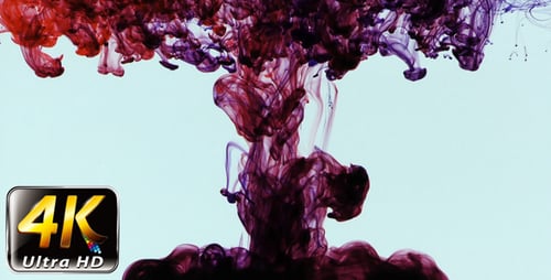 Bunte Farbtintentropfen spritzen in Underwater 23