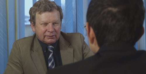 Geschäftliches Interview