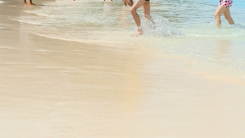 Wellen am Strand