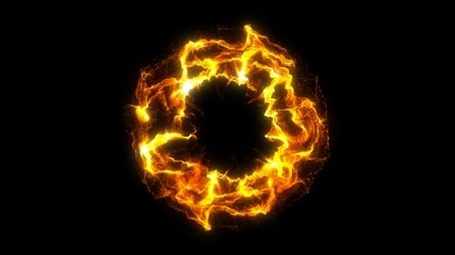 Energetische Schockwellen-Explosion Golden