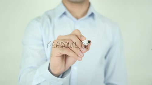Persönliche Daten, Schreiben auf dem Bildschirm