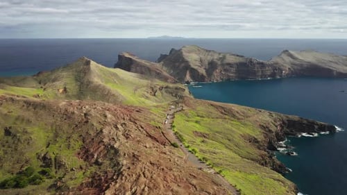 Aerial Footage of the Wild and Uninhabited Island
