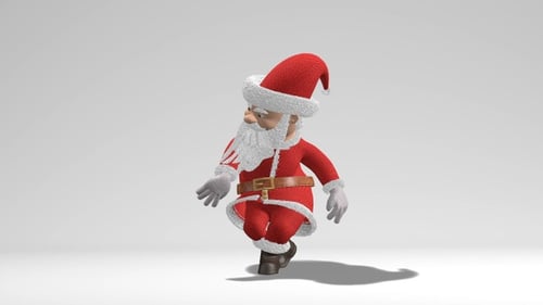 Happy Dancing Santa Claus Christmas Character Animation