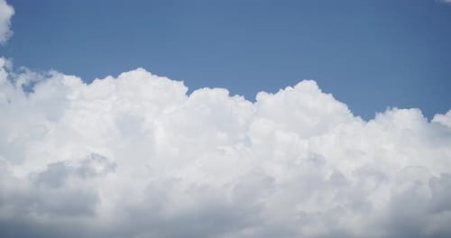 Timelapse Motion Clouds Blue Sky Background