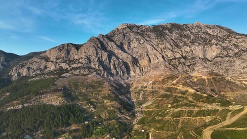 Cordilleras en Turquía Vista aérea 4 K