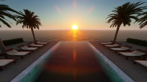 Pool- und Meereshintergrund