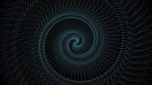 spiral blue Particle