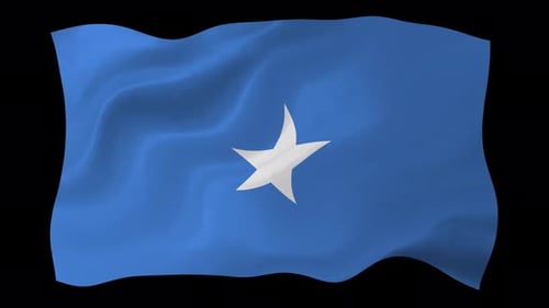Waving Flag of Somalia Animation