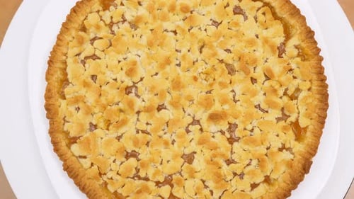 Delicious Homemade Apple Pie on a Plate