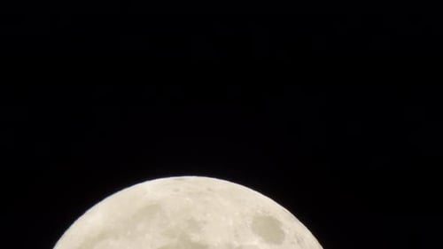 Close Up View of the Moon's Surface