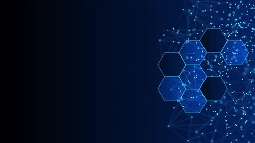 abstract science polygonal geometric design medical structure pattern