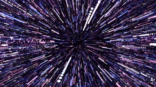 Raumschiff reist Warp Speed Drive auf funkelnd leuchtendem Stern