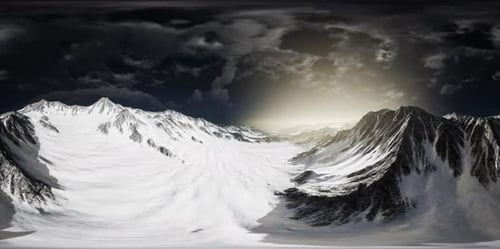 VR 360 Norway Mountains Severe Landscape