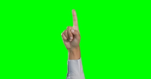 Nahaufnahme der Hand mit futuristischem Digitalbildschirm