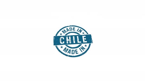 Made in Chile stamp and stamping isolated
