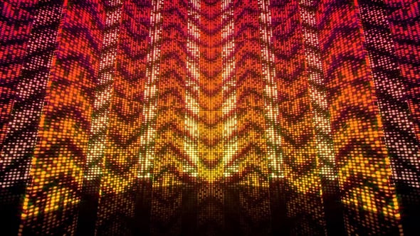 Dynamic Glowing Pixel Wall Loop Background, Backgrounds Motion Graphics ...