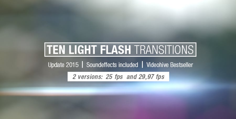 Ten Light Flash Transitions Pack, Elements Motion Graphics ft ...