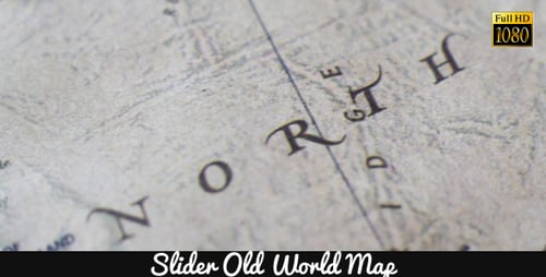 Vintage Map Showing North Atlantic Region