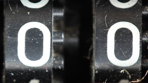 Retro Vintage Ghettoblaster Number Counter 3