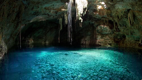 Cenote Crystal Water Sinkhole Mexico 2
