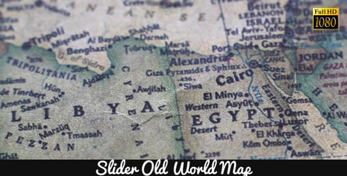 Close Up of Middle East Map