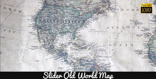 World Map Showing the American Continents