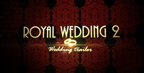 Elegant Wedding Slideshow with Ornate Gold Frames