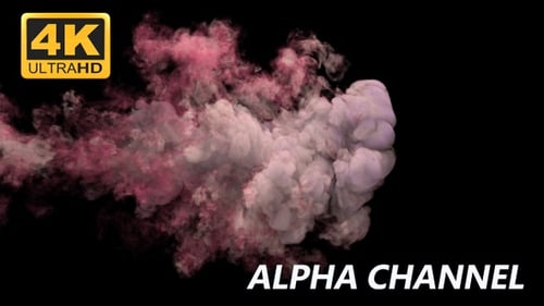 Dynamic Purple and Pink Fluid Smoke Transition