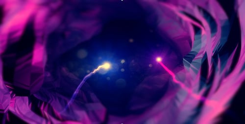 Dynamic Abstract Neon Lines Reveal