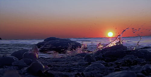 Winter Sunset on the Sea 2