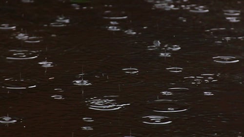 De fortes gouttes de pluie