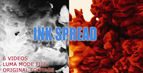 Ink Paint Splatter in Underwater Transition Pack