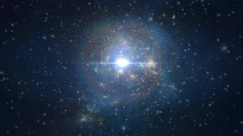 Fond de boucle de mouvement spatial Supernova Star Field