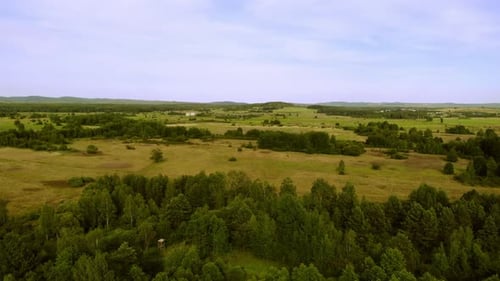 Meadows and Forests in the light of the setting Sun.