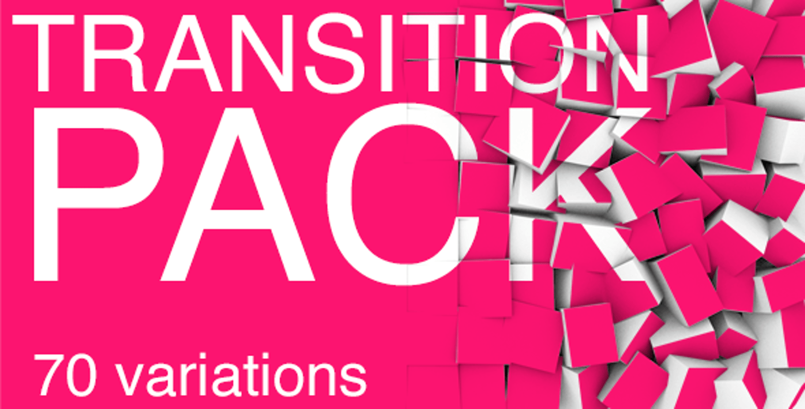 Transition Pack - 70, Broadcast Packages ft. wipe transitions & cube ...