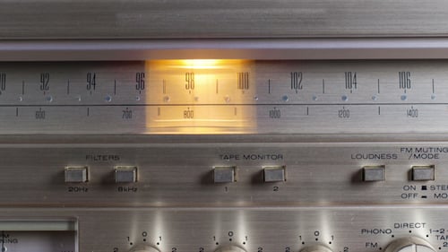 Vintage Radio Zifferblatt Retro Tapete