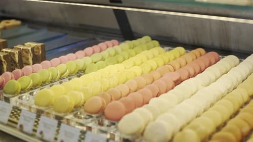 Panning from Macaroons to a Variety of Pastries on Display