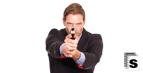 Businessman Pulls Gun From Jacket and Shoots