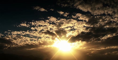 Sonne hinter den Wolken