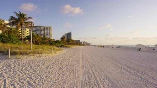 Buildings on the ocean side in Miami Beach