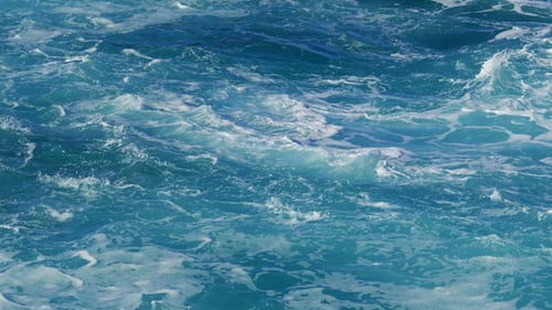 View of Wavy Water Surface